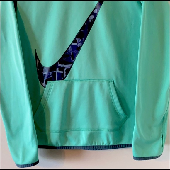 Nike Dry Fit Teal And Gray Hoodie - Picture 8 of 16